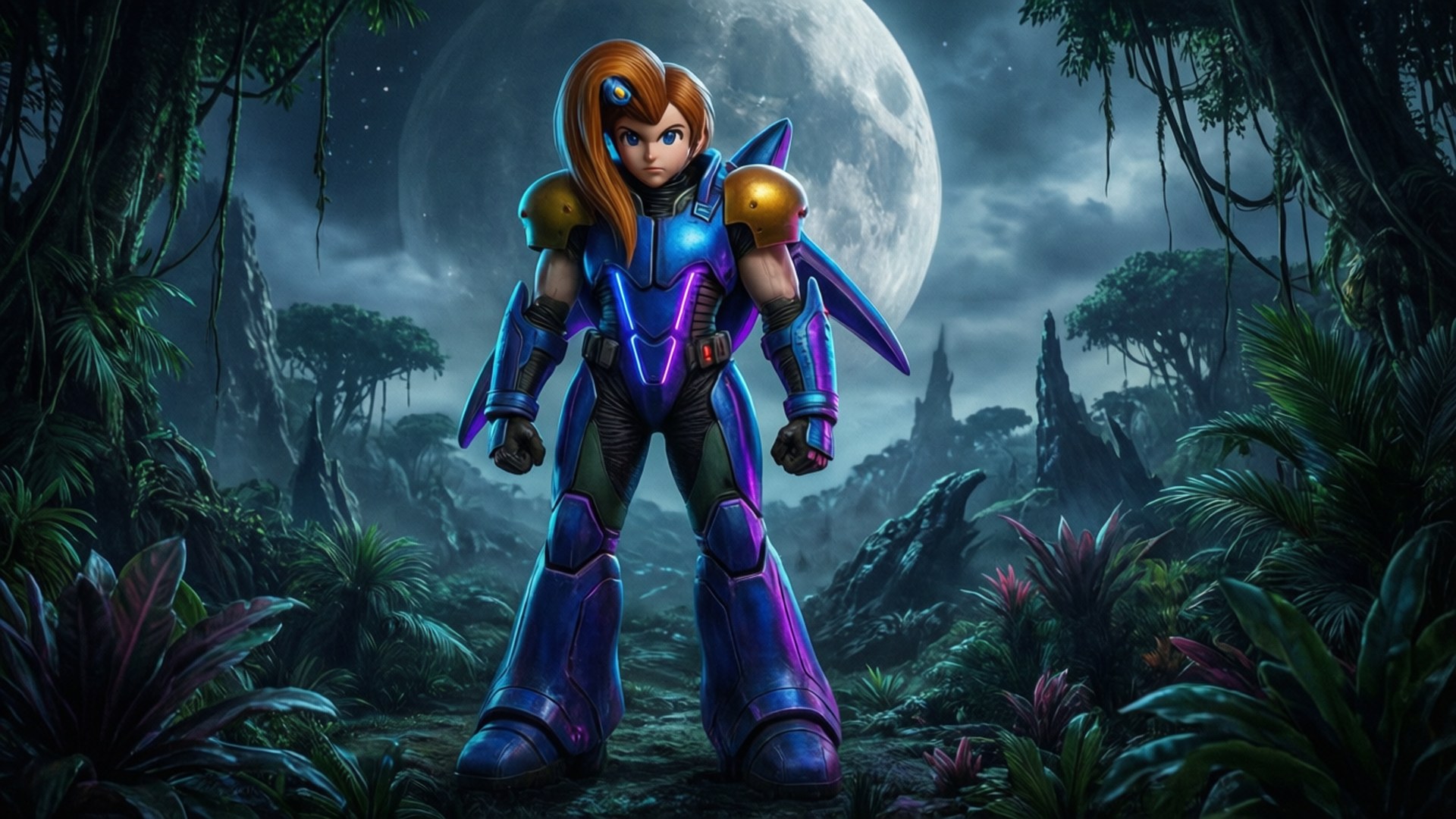 Samus på fremmed måne Wallpapers