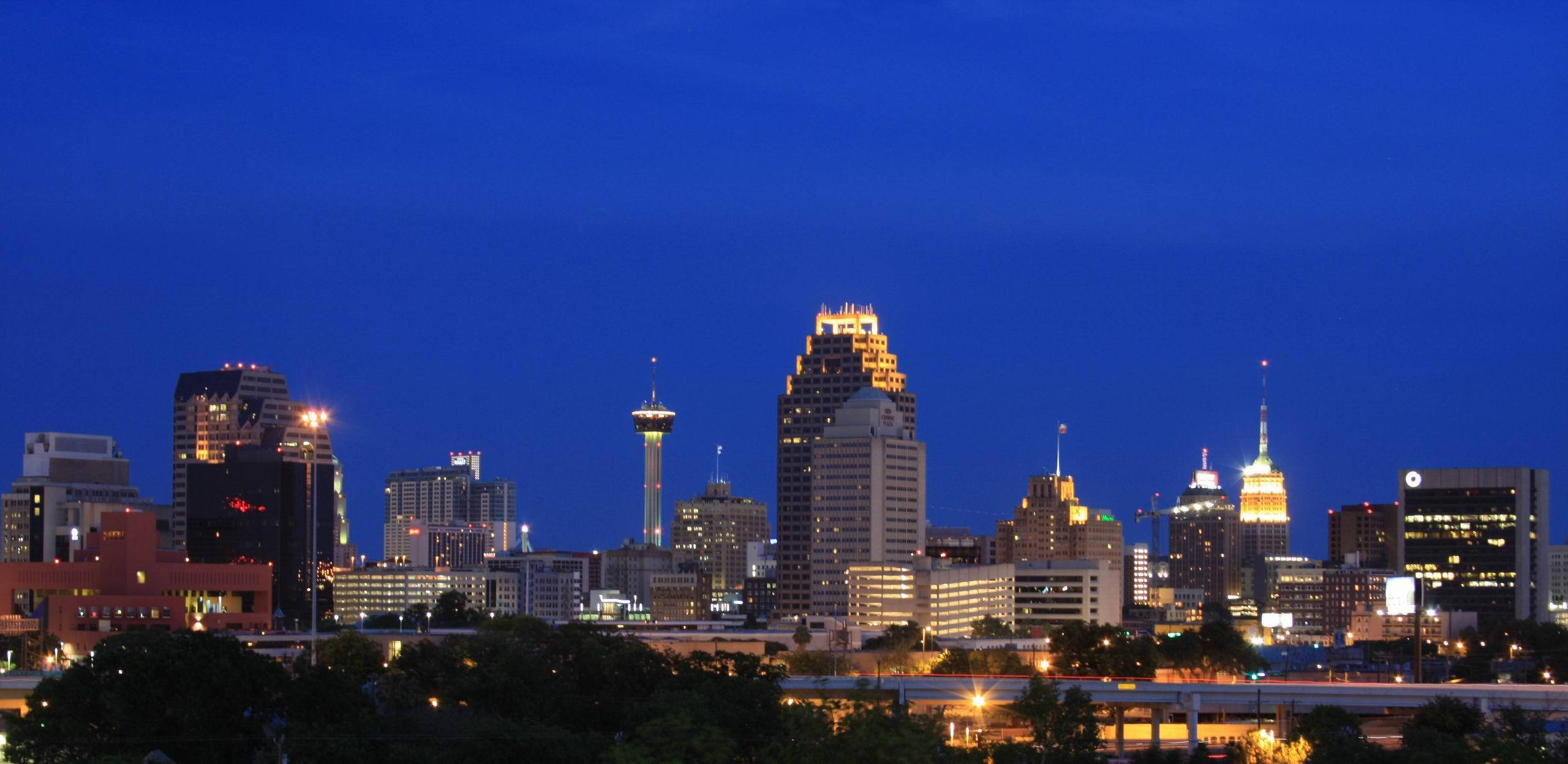 San Antonio Blå Nat Wallpapers