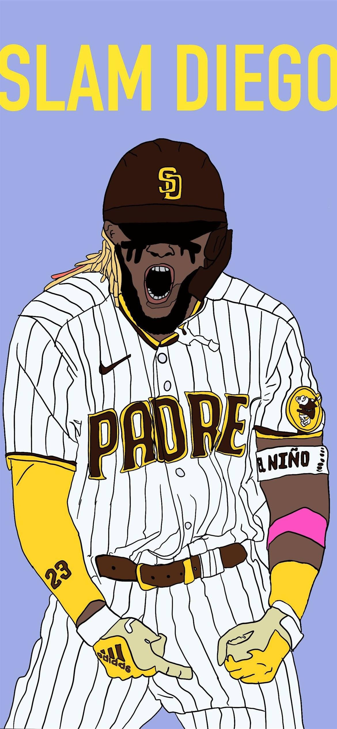 San Diego Padres Tatis Jr. Kunst Wallpapers