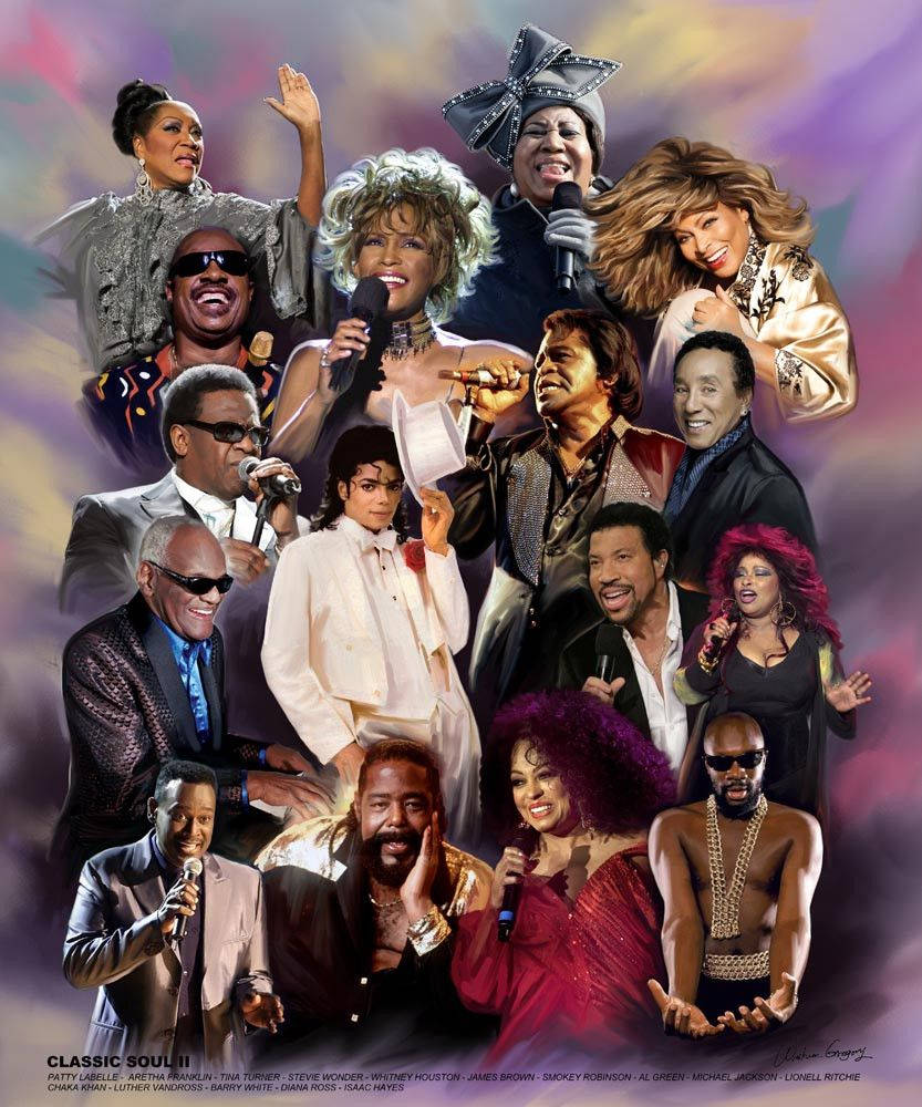 Sanger Luther Vandross Klassisk Souls Plakat Wallpapers