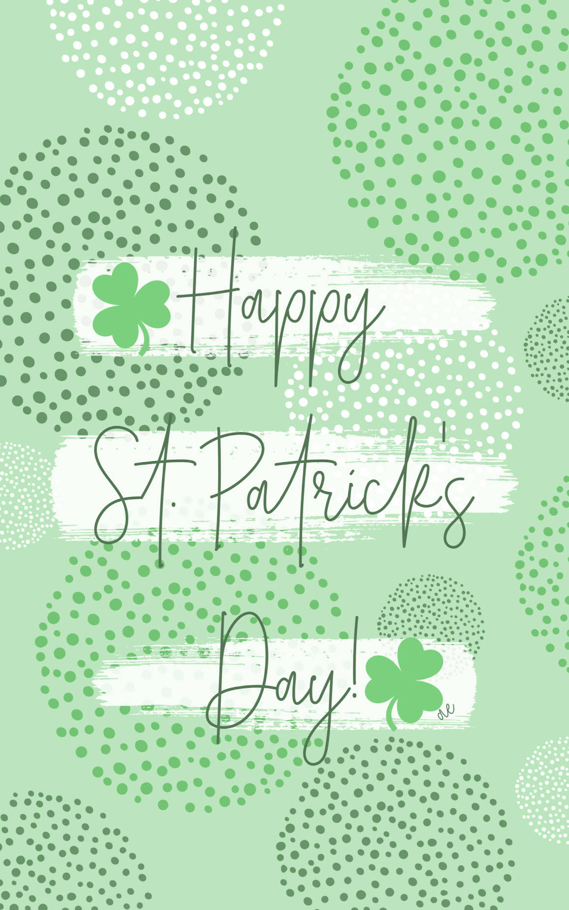 Sankt Patricks dag på pastelgrøn Wallpapers