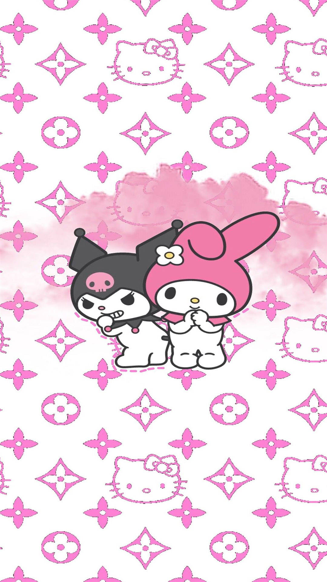 Sanrio-figurer og Louis Vuitton-telefon Wallpapers