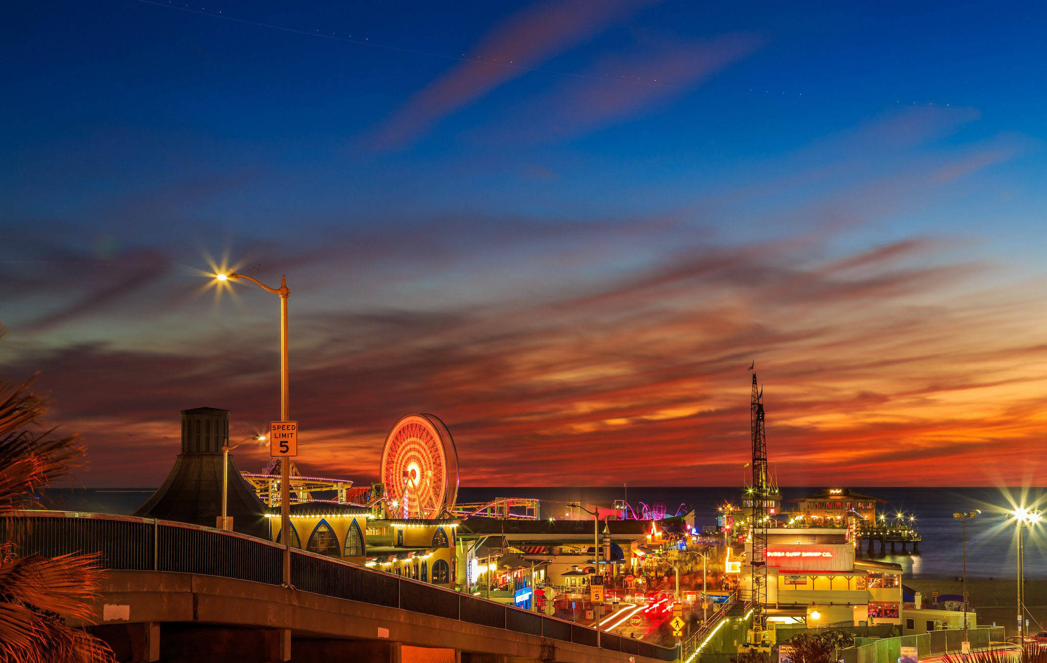 Santa Monica Los Angeles solnedgang Wallpapers