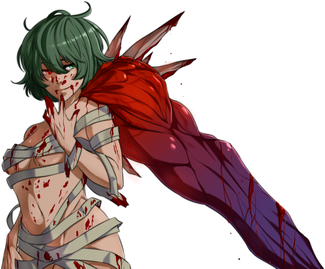 Såret anime-figur Wallpapers