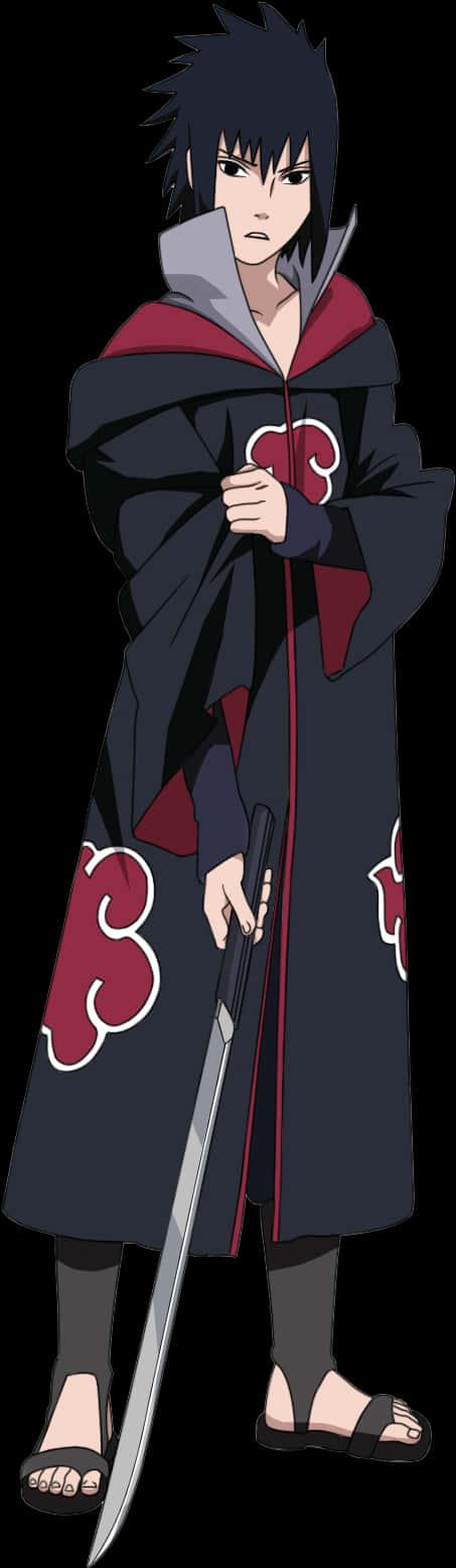 Sasuke Uchiha i Akatsuki-kappe Wallpapers