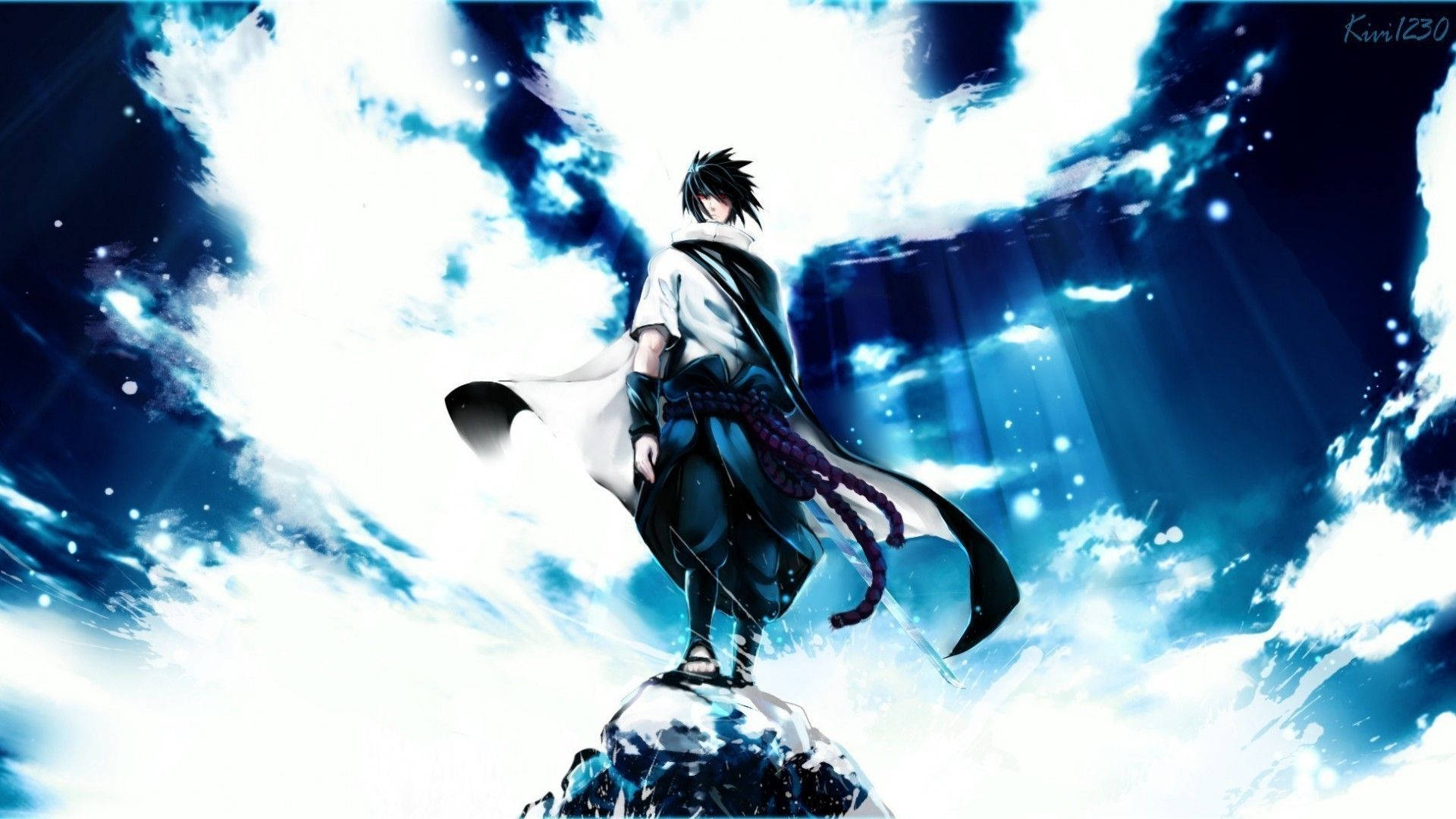 Sasuke udløser Lightning Chidori Wallpapers