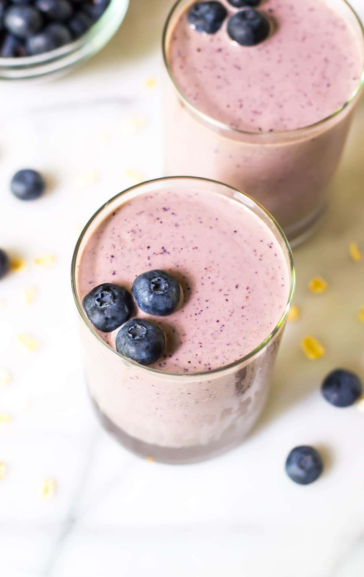 Satisfy your sweet tooth with this fresh and fruity Blueberry Smoothie Wallpapers
