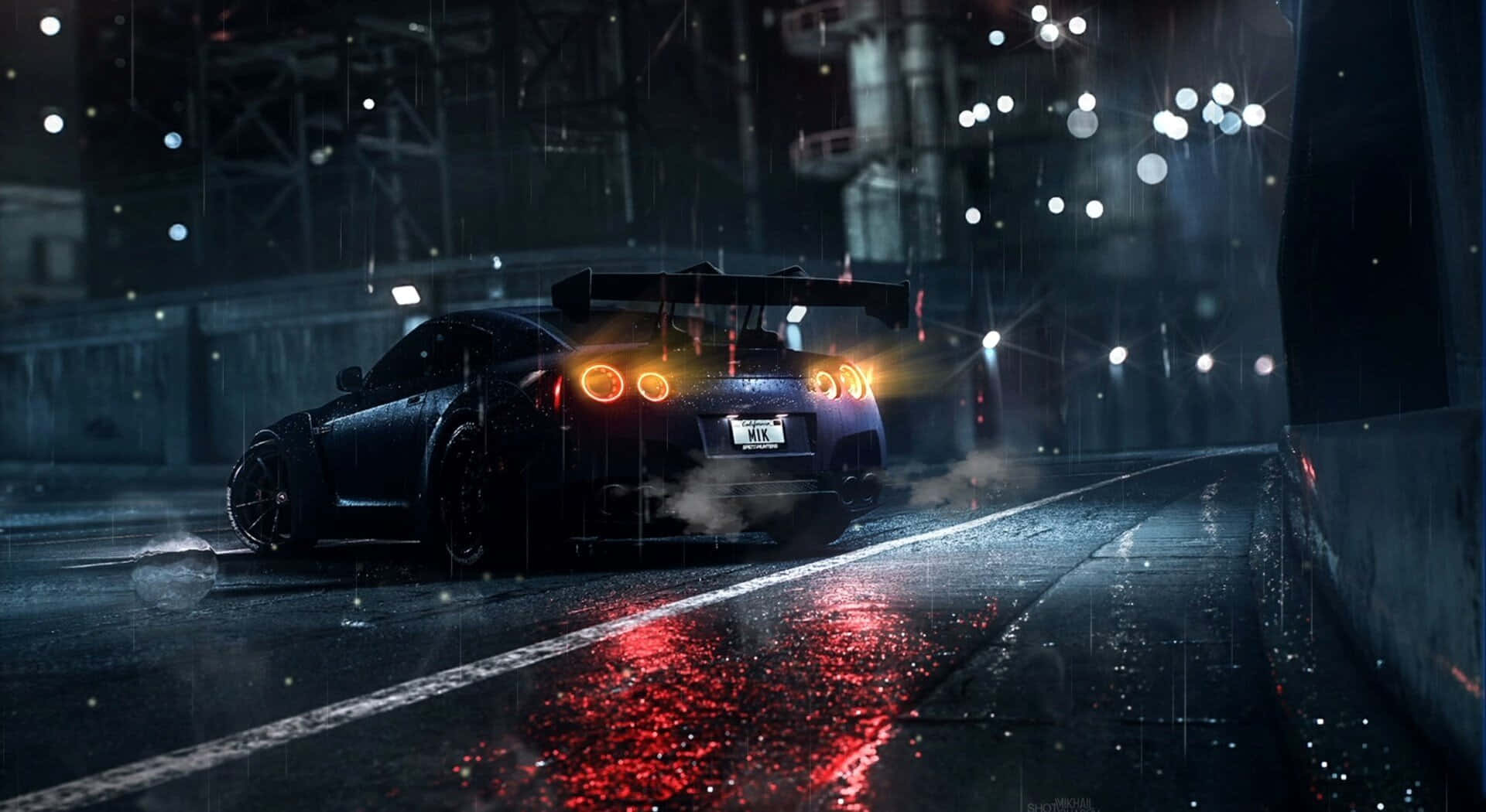 Scarlet Speedster - En levende anime-bil Wallpapers