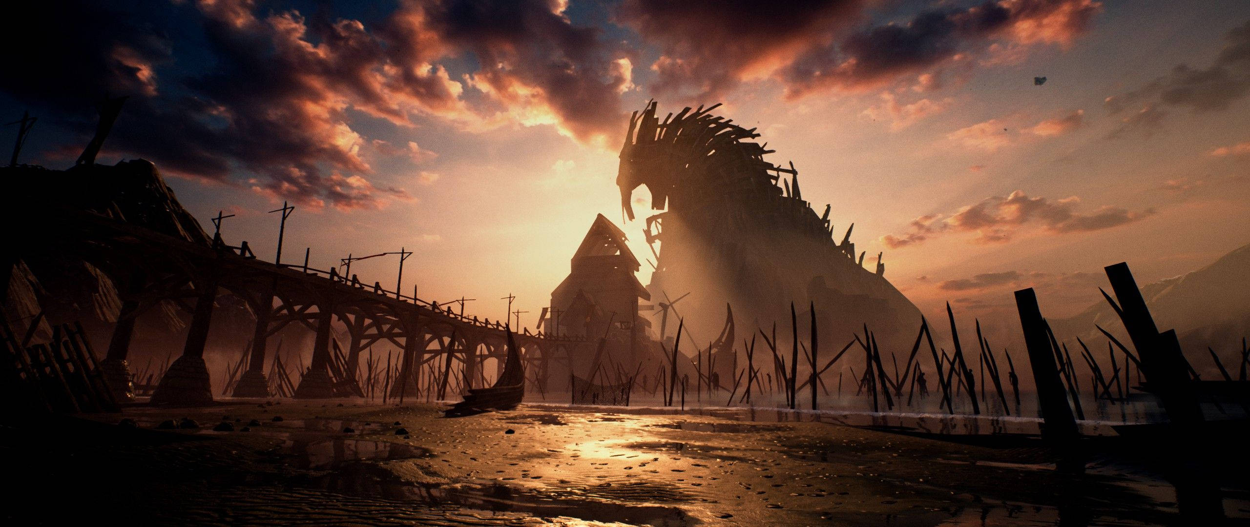 Scenisk dystopisk omgivelse Wallpapers