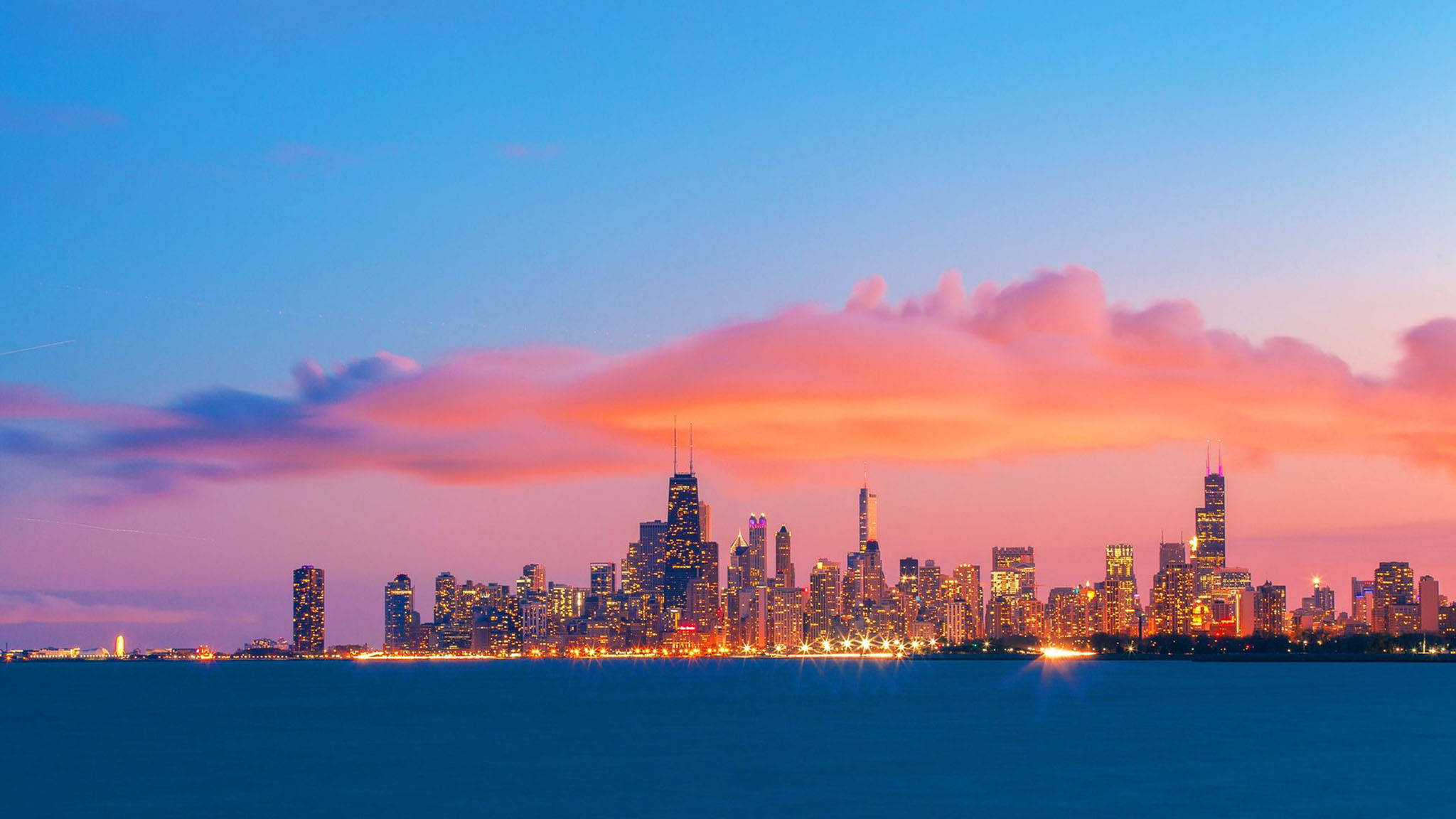 Scenisk solnedgang over Los Angeles Wallpapers
