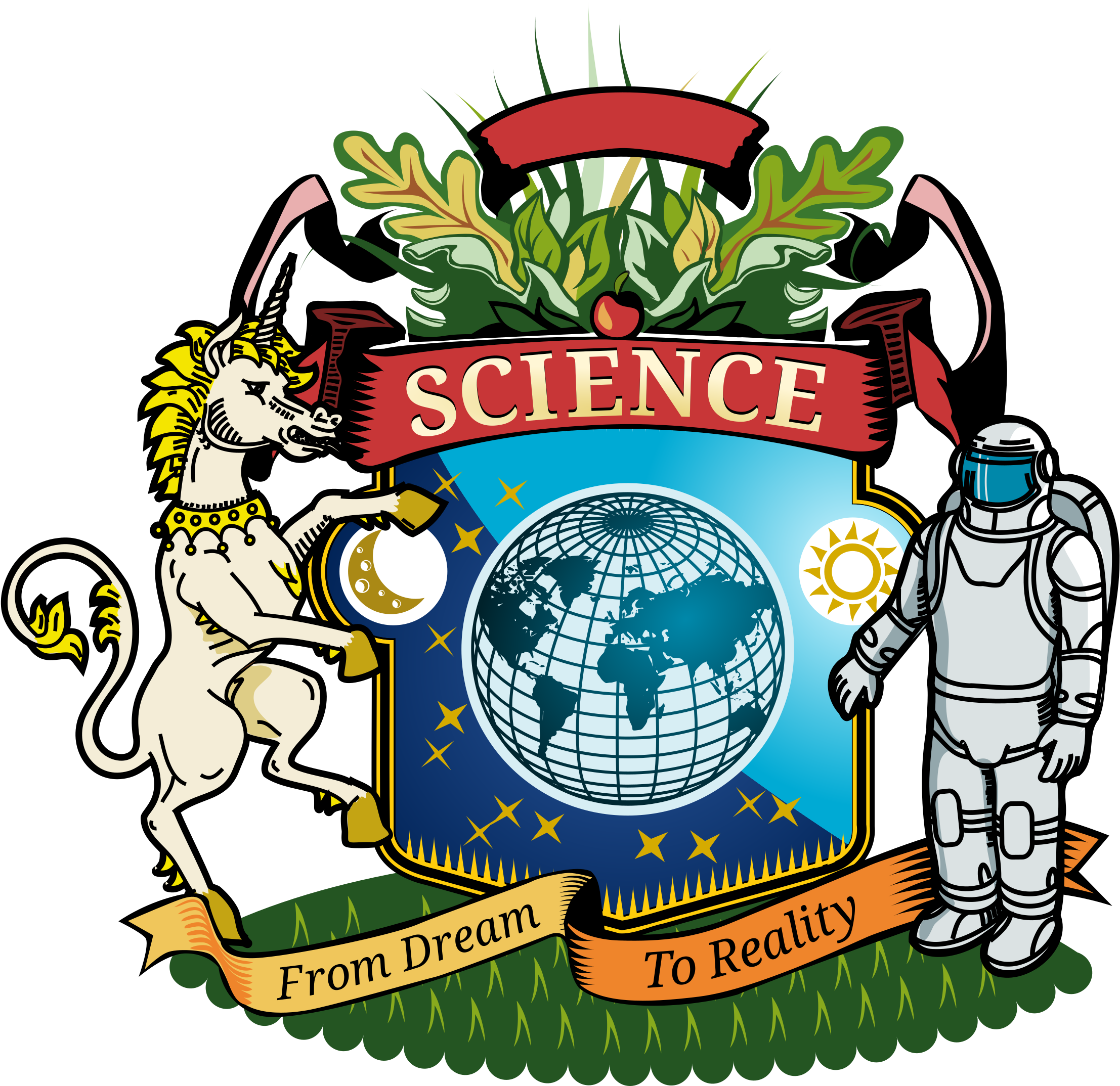 Science Crest Fra Drøm til Virkelighed Wallpapers