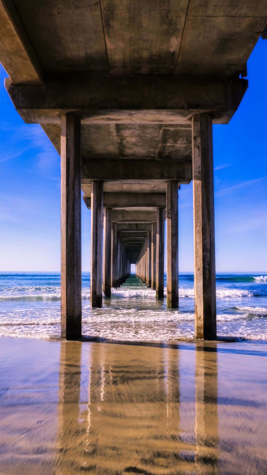 Scripps Pier i San Diego iPhone Wallpapers