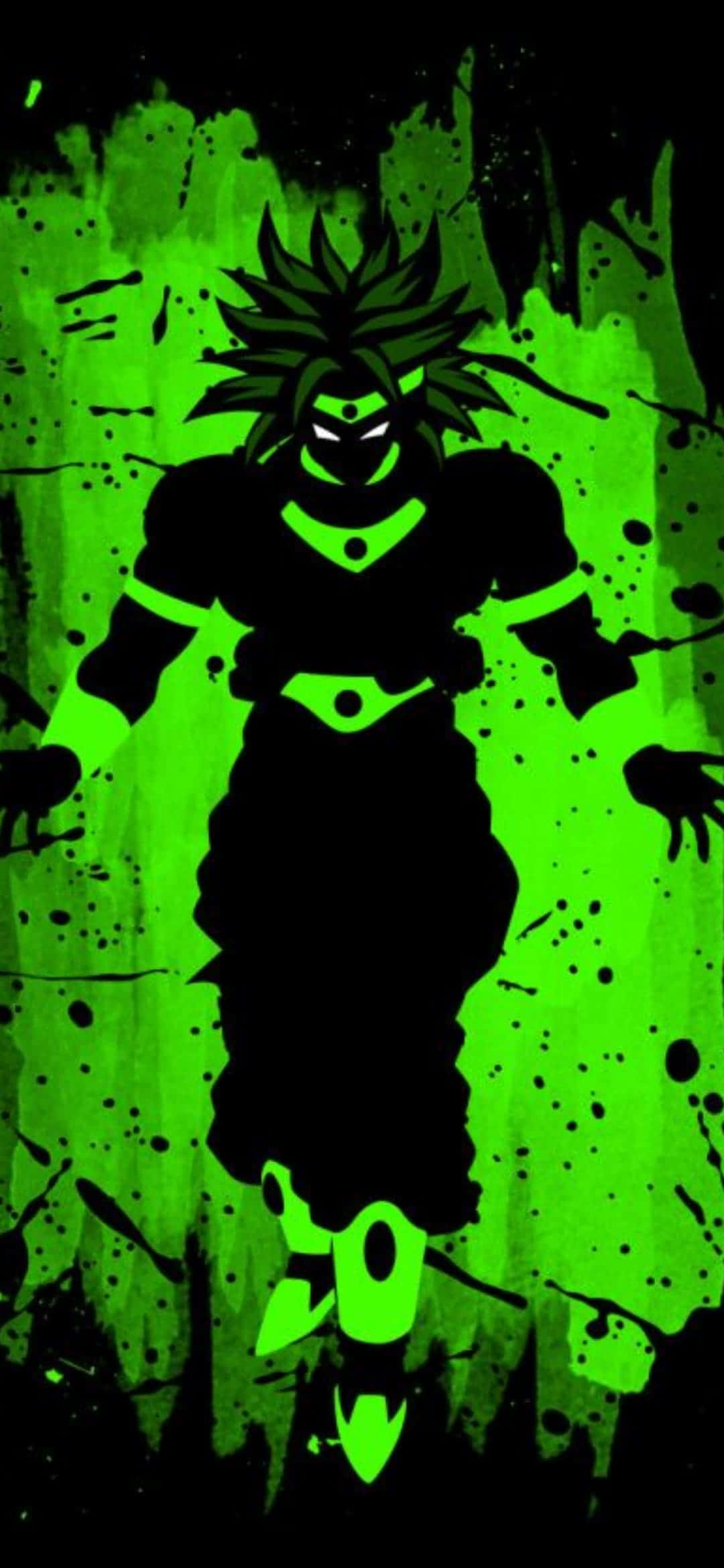 Scroll nemt på den glatte Broly iPhone-skærm Wallpapers