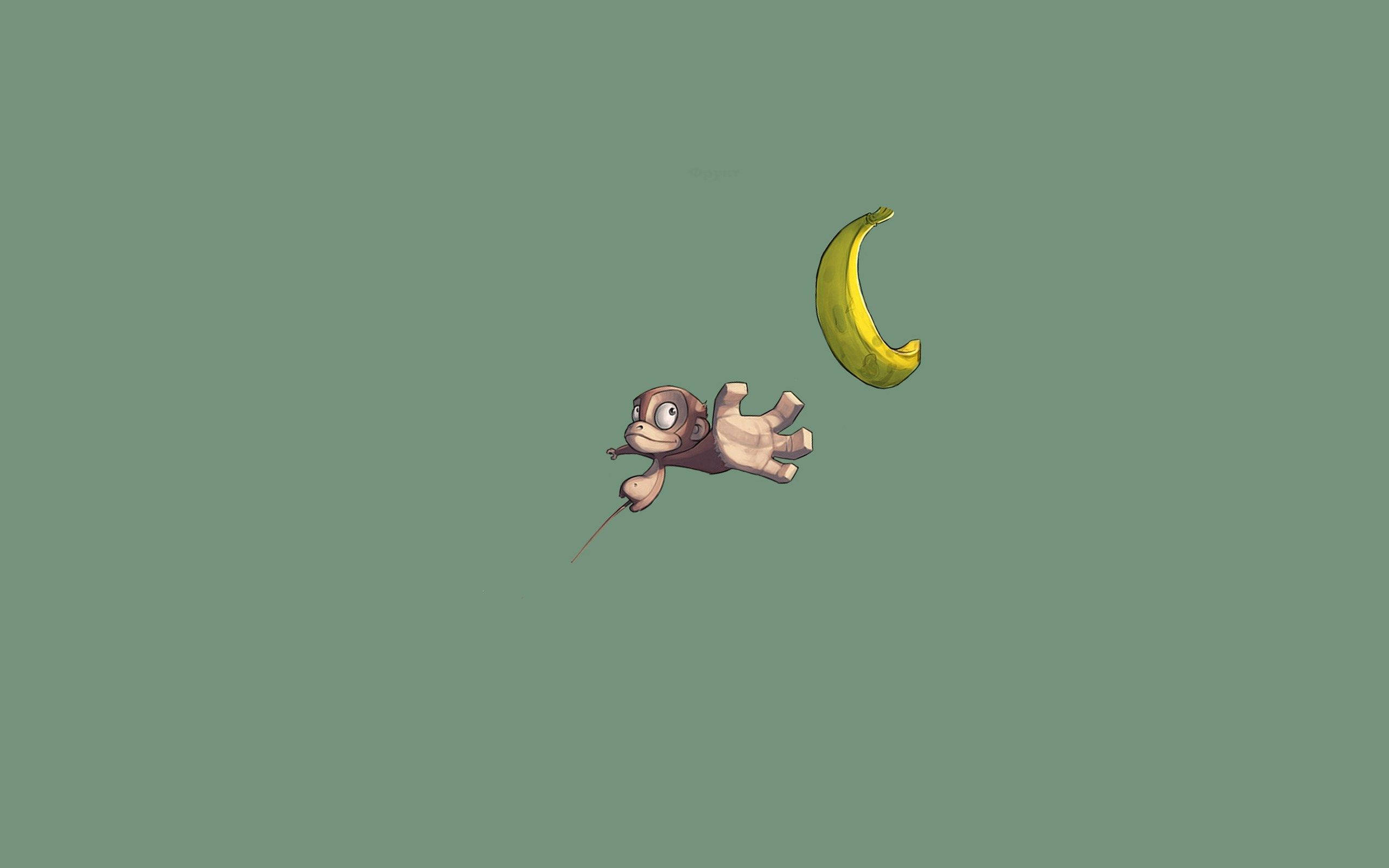 Sød abe tegneseriekunst Wallpapers