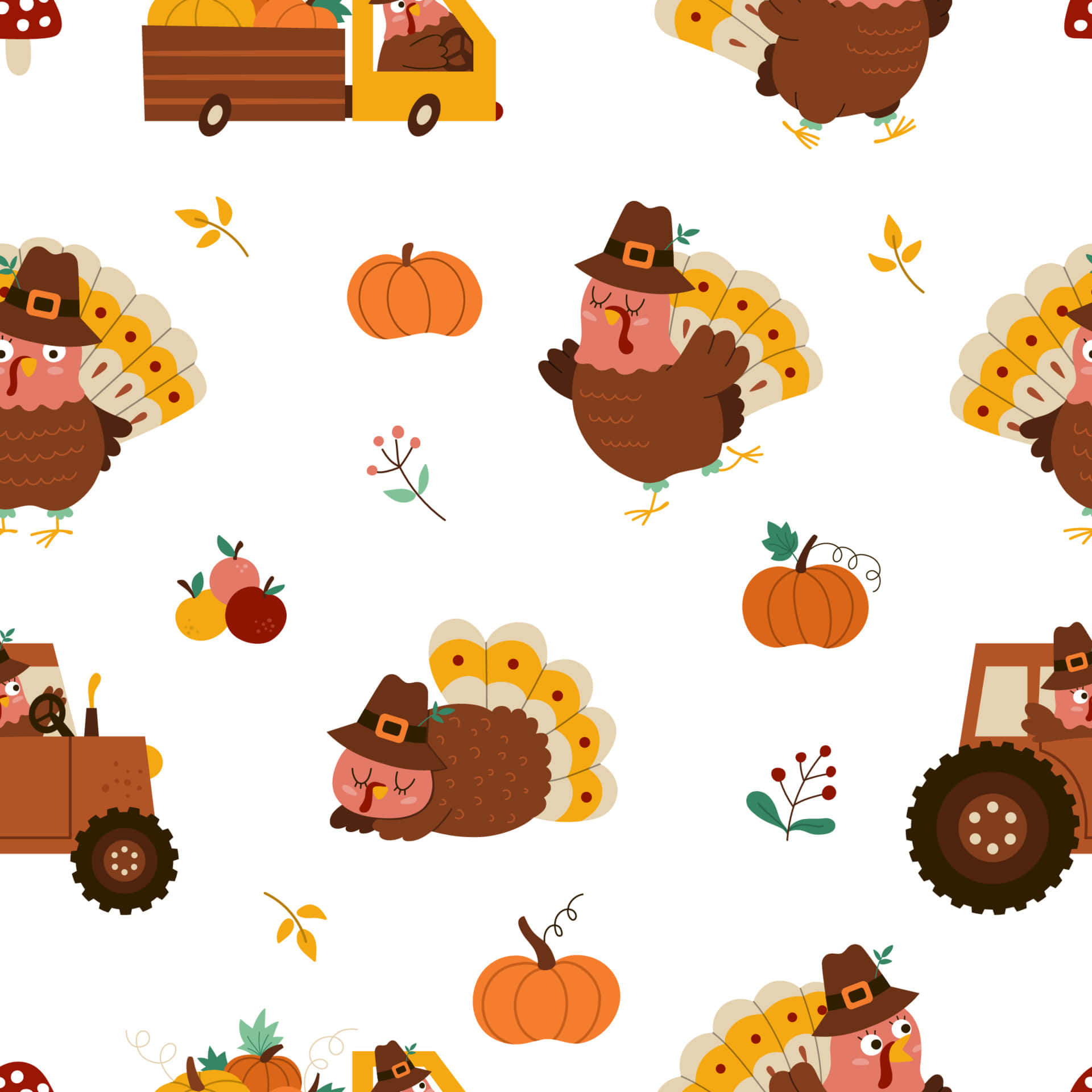 Sød baggrund til Thanksgiving Wallpapers