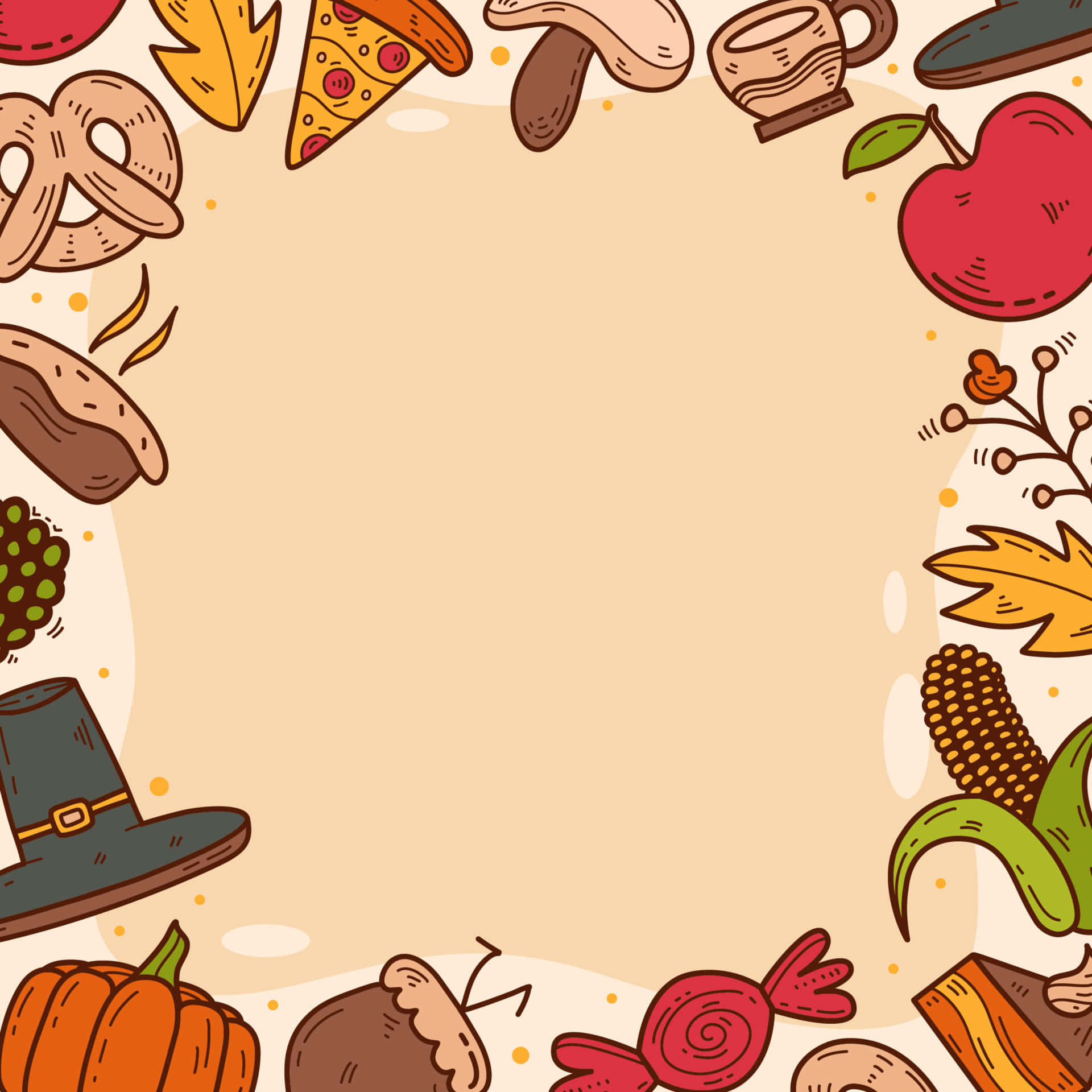 Sød baggrund til Thanksgiving Wallpapers