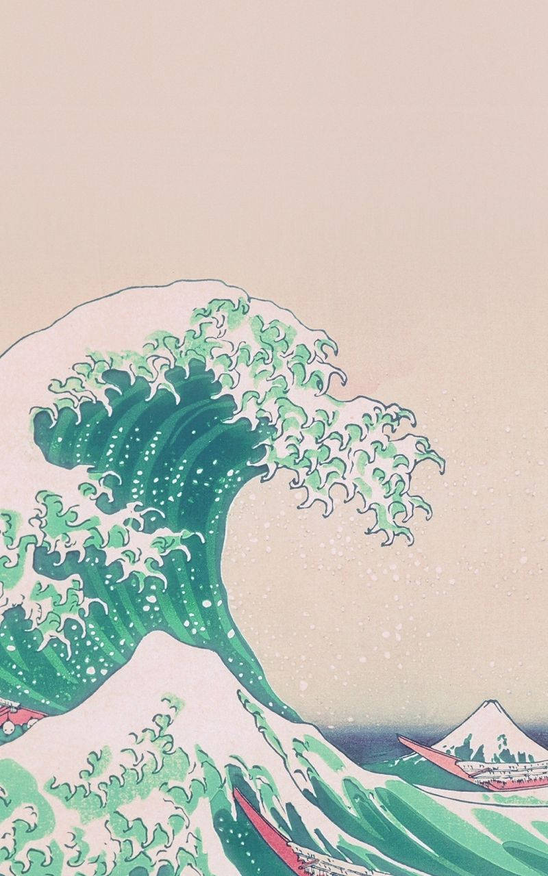 Sød bølge æstetik telefon Wallpapers