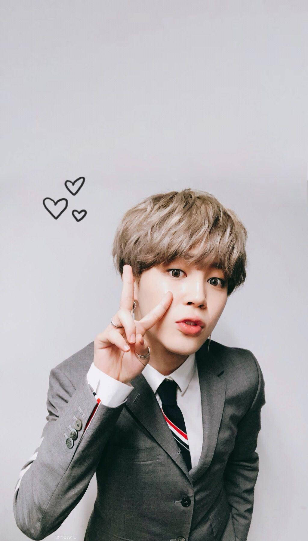 Sød BTS Jimin i uniform Wallpapers
