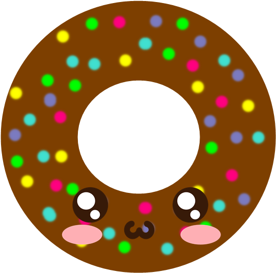 Sød chokoladedoughnut med drys Wallpapers