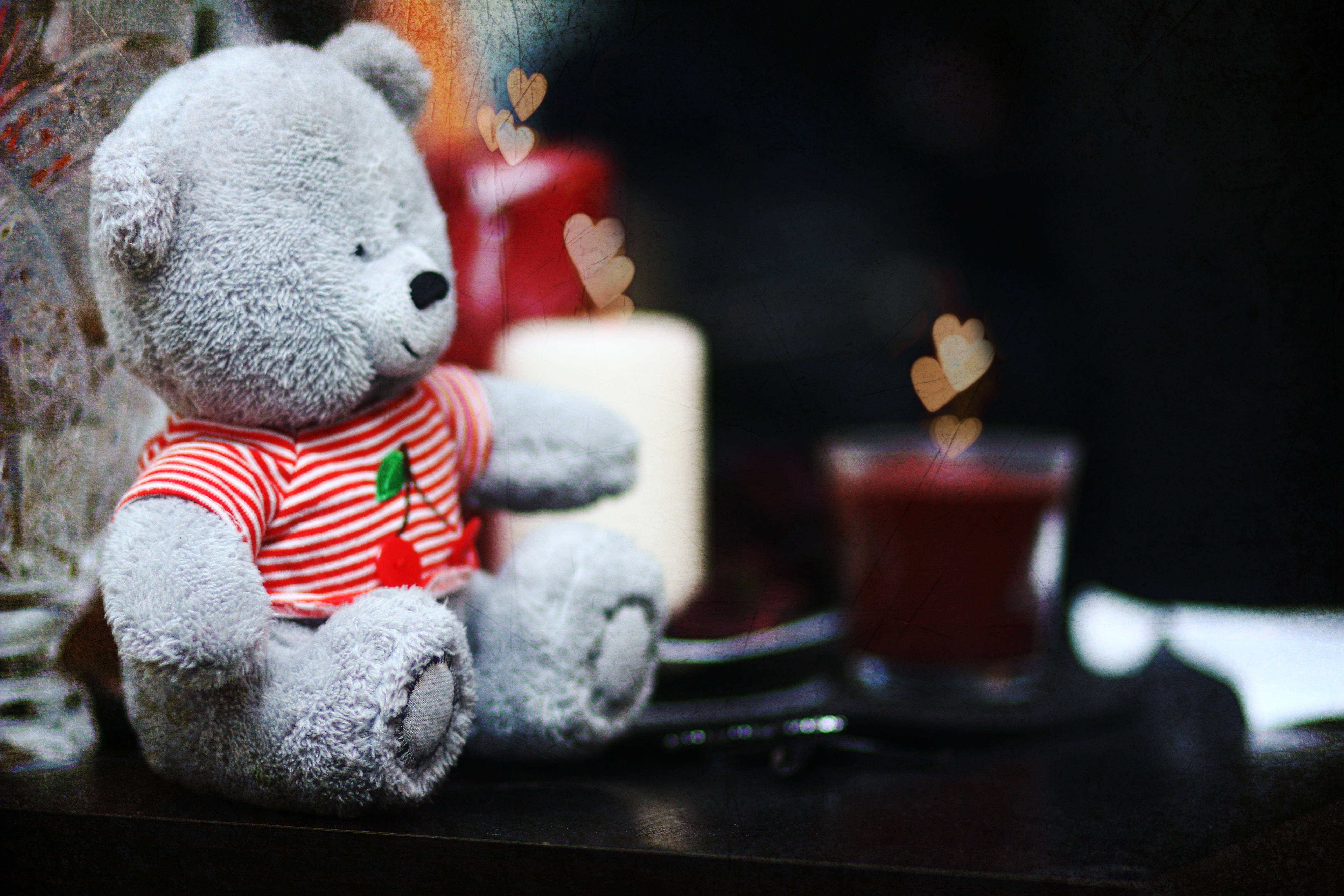 Sød grå teddybjørn Wallpapers