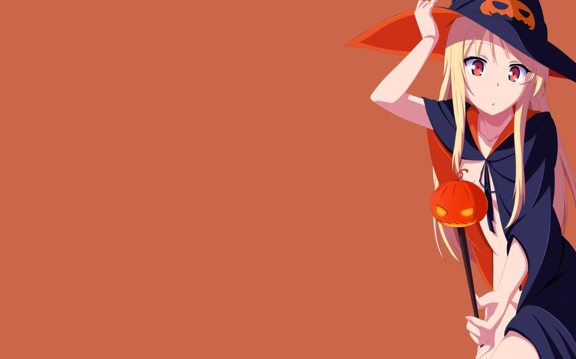 Sød Halloween Mashiro Shiina kunst Wallpapers