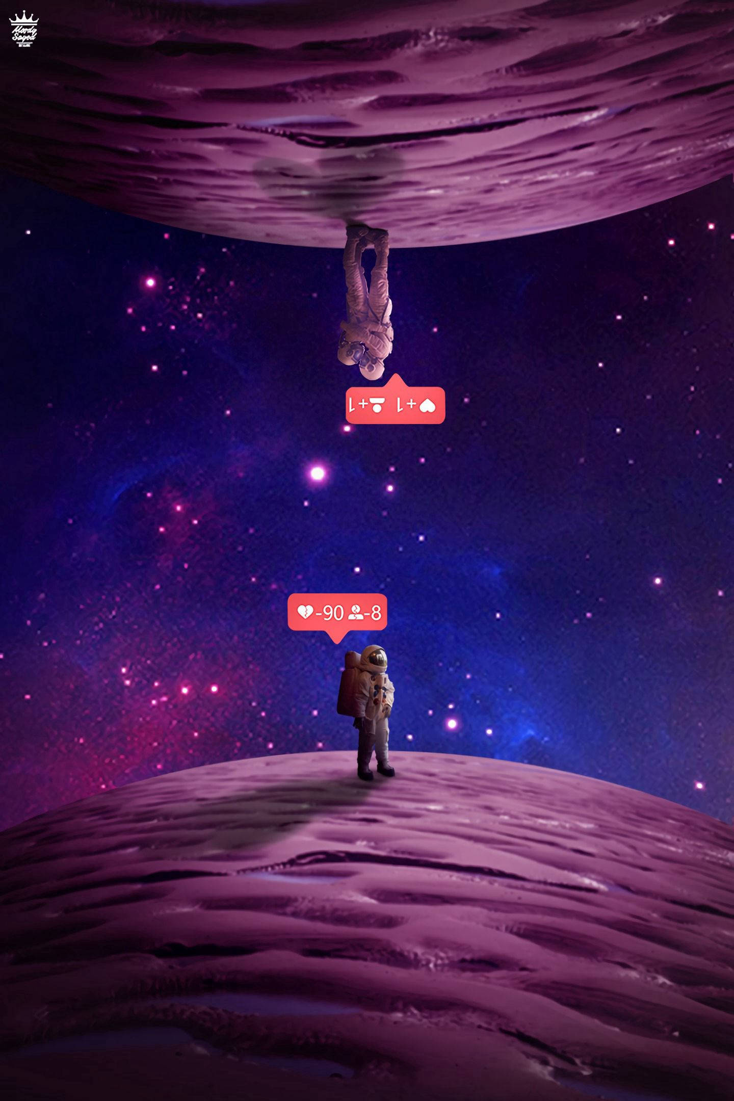 Sød lilla planet Wallpapers