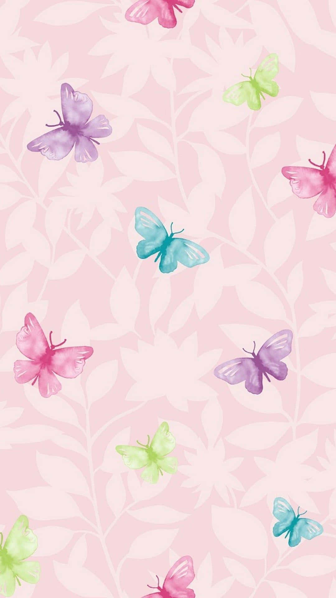 Sød lilla sommerfugl Y2K clipart Wallpapers