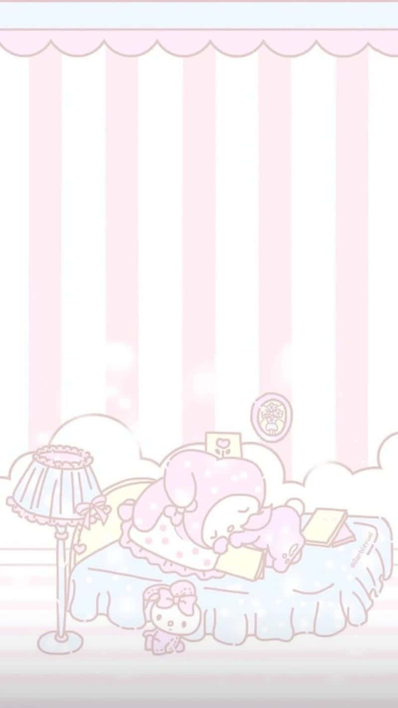 Sød My Melody der sover Wallpapers