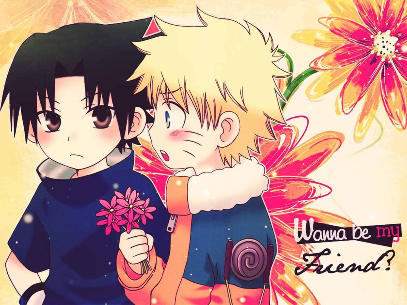 Sød Naruto blomsterkunst Wallpapers