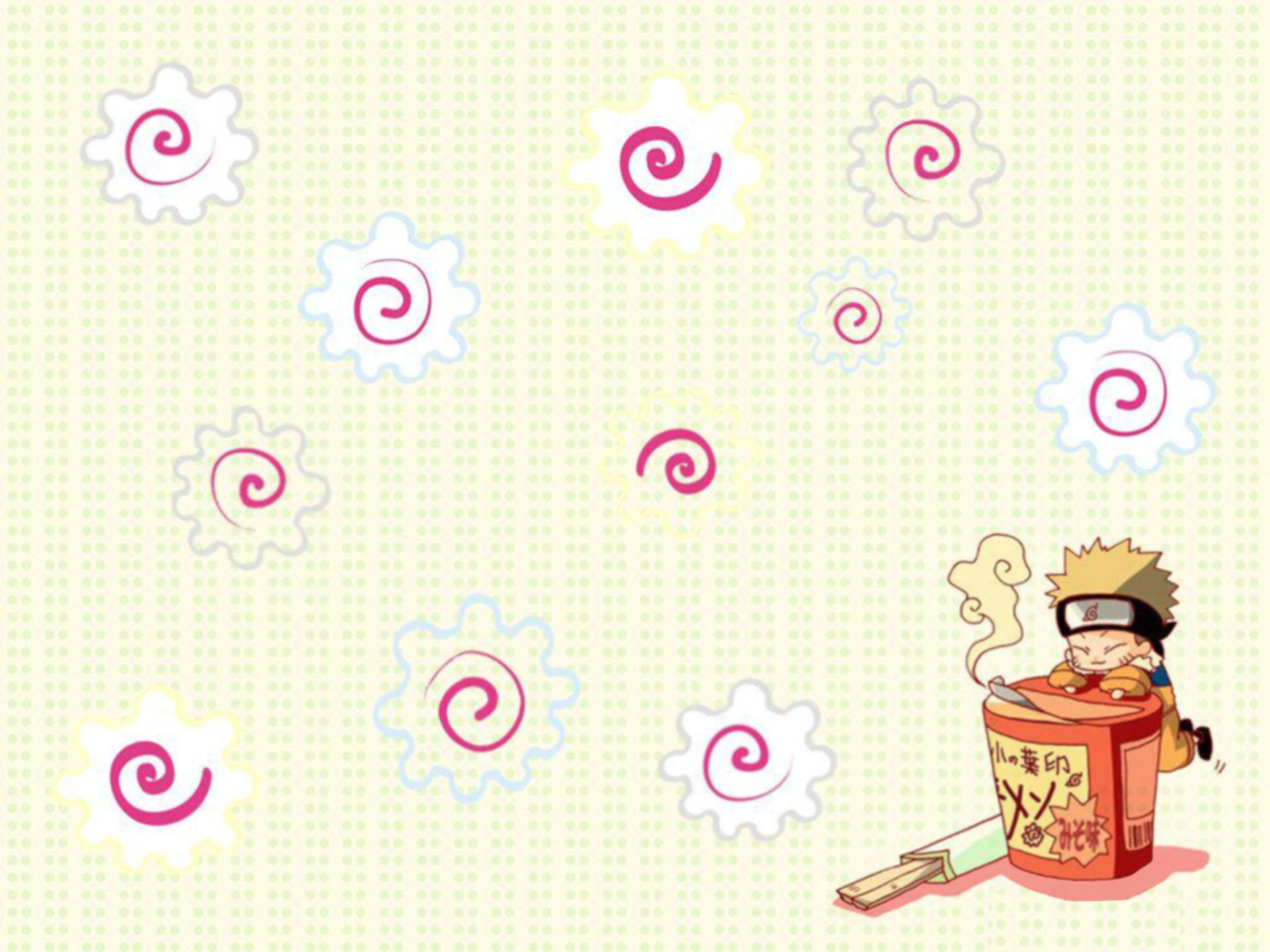 Sød Naruto gul baggrund Wallpapers