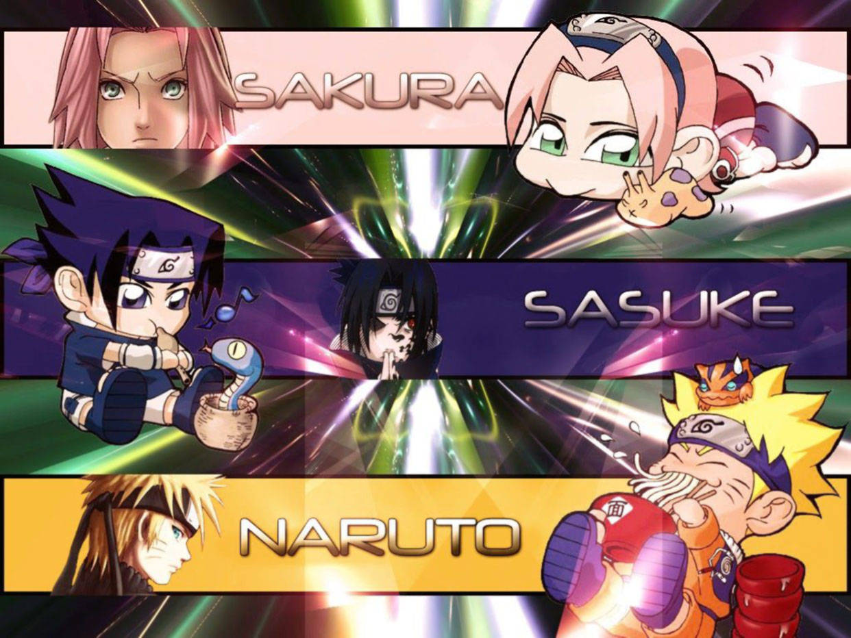 Sød Naruto Kreativ Kunst Wallpapers