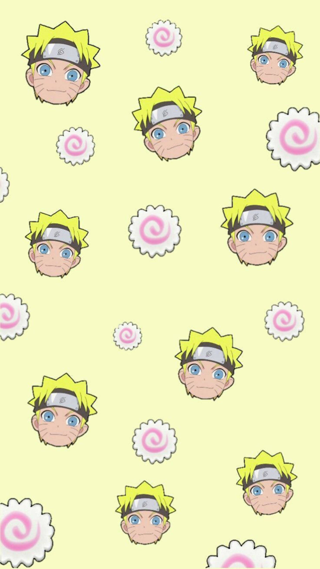 Sød Naruto og Fiskekager Wallpapers