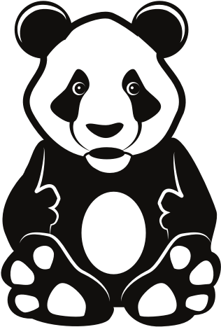 Sød panda-tegning Wallpapers