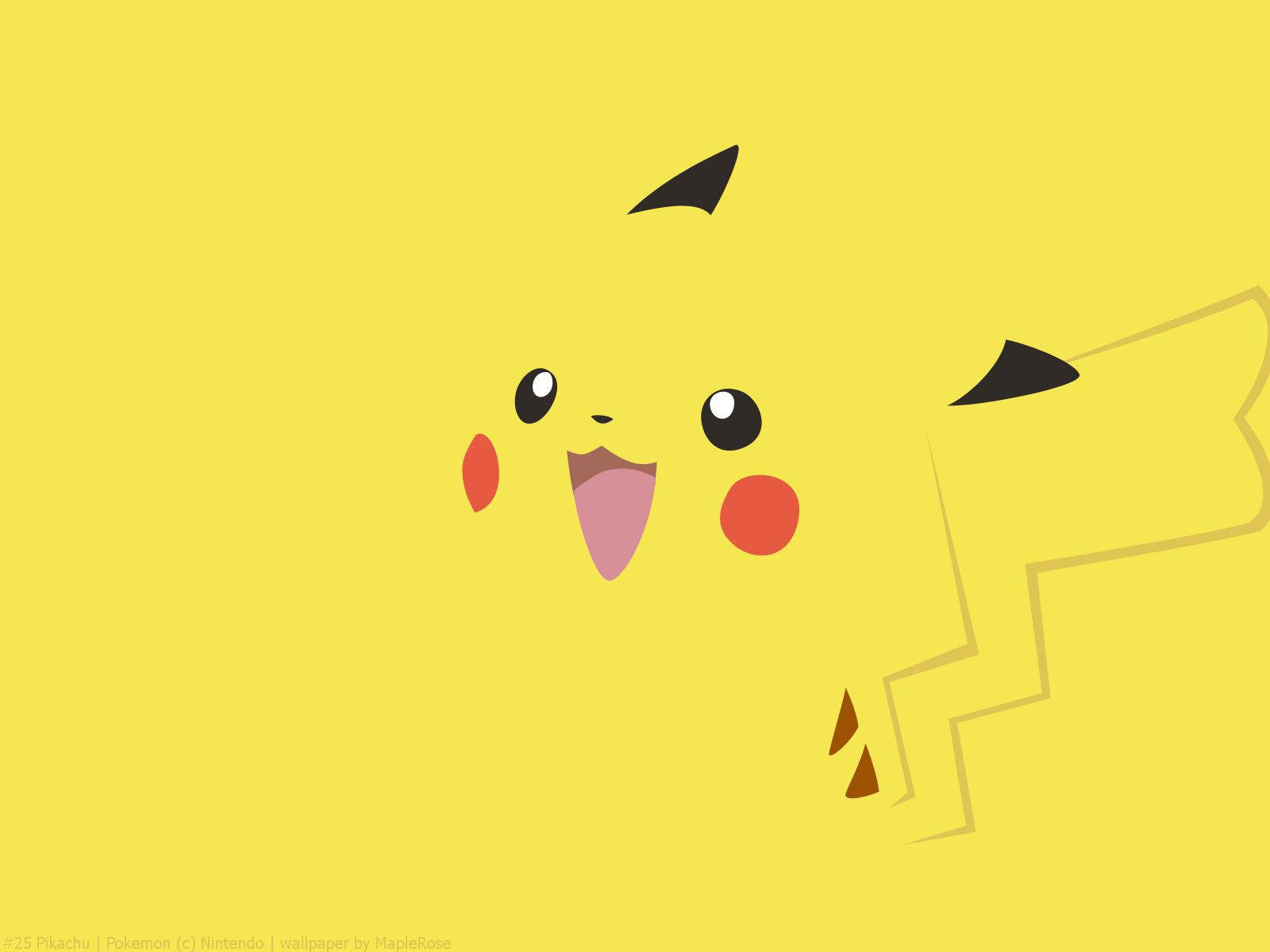 Sød Pikachu med et gult lys Wallpapers