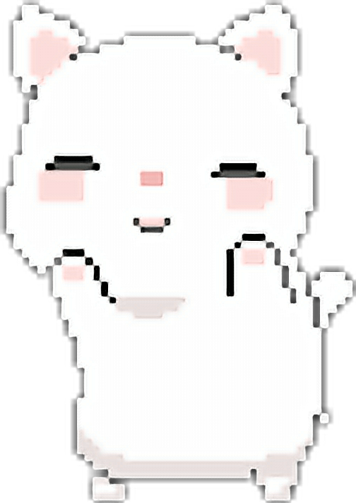 Sød pixelkunst kawaii-kat.PNG Wallpapers