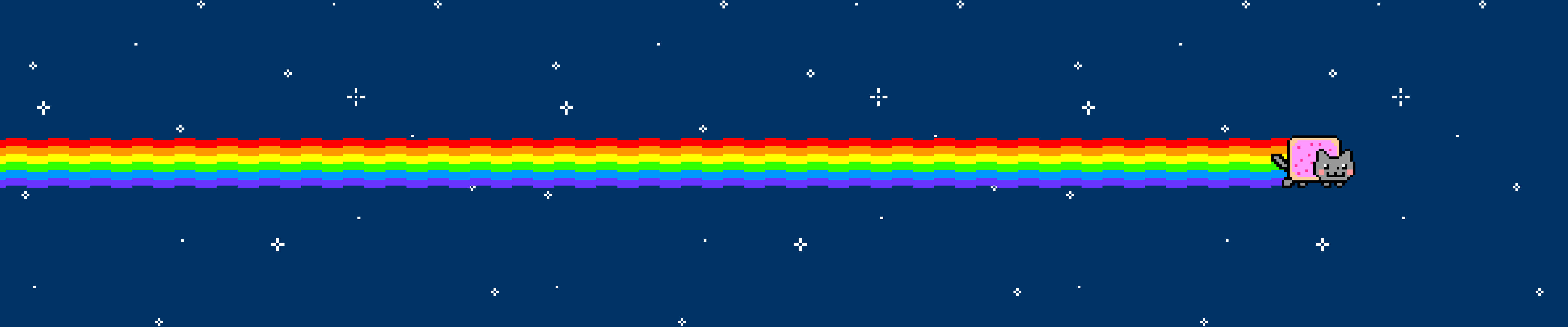 Sød Regnbue Nyan Cat Pixel 3 Skærmbaggrund Wallpapers