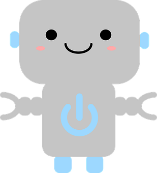Sød robottegneseriefigur Wallpapers