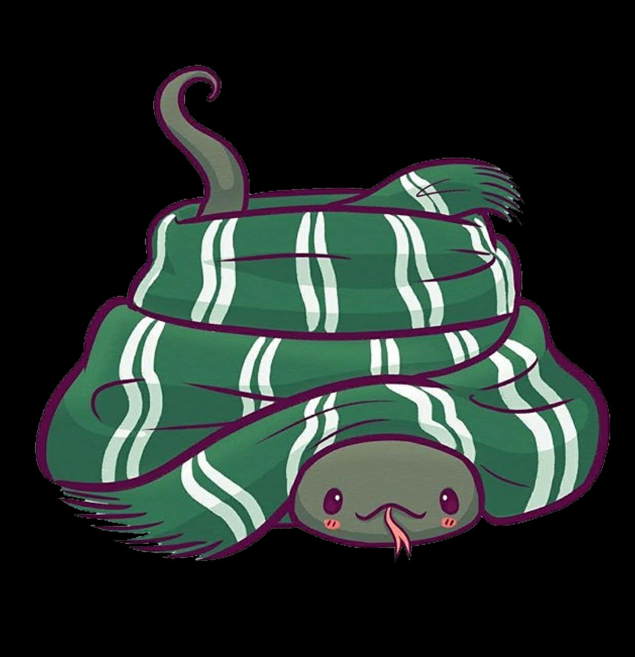 Sød Slytherin-slange der rødmer Wallpapers