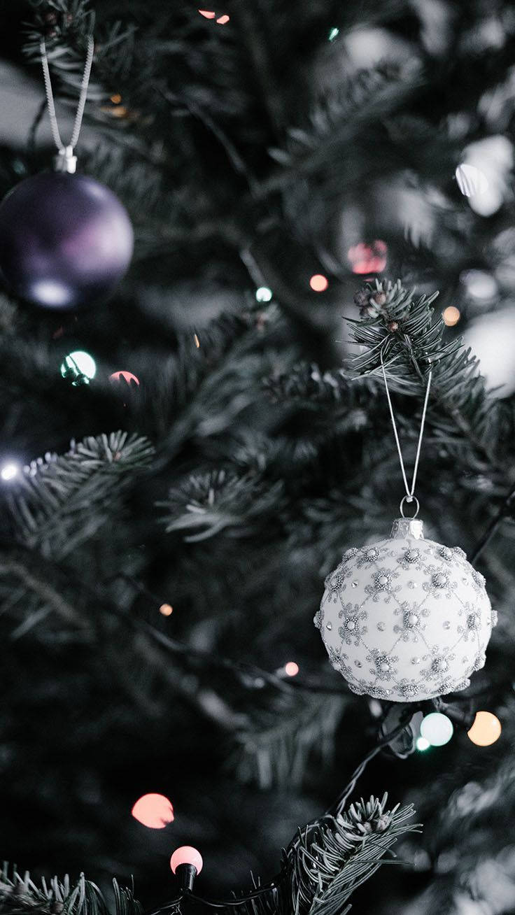 Sød æstetisk julekugle Wallpapers