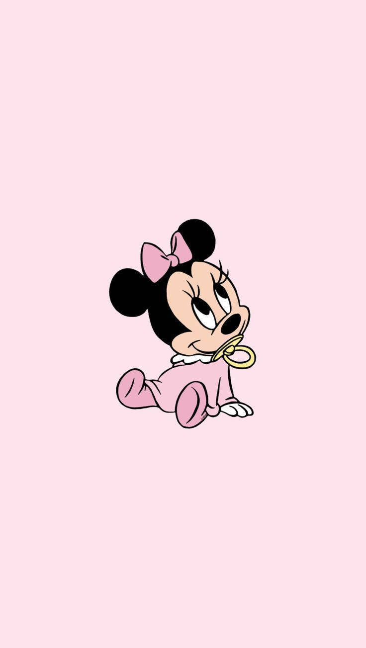 Sød Æstetisk Tegneserie Baby Minnie Mouse Wallpapers