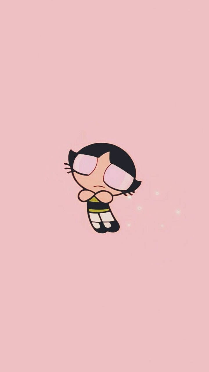 Sød Æstetisk Tegneserie Powerpuff Pigen Buttercup Wallpapers