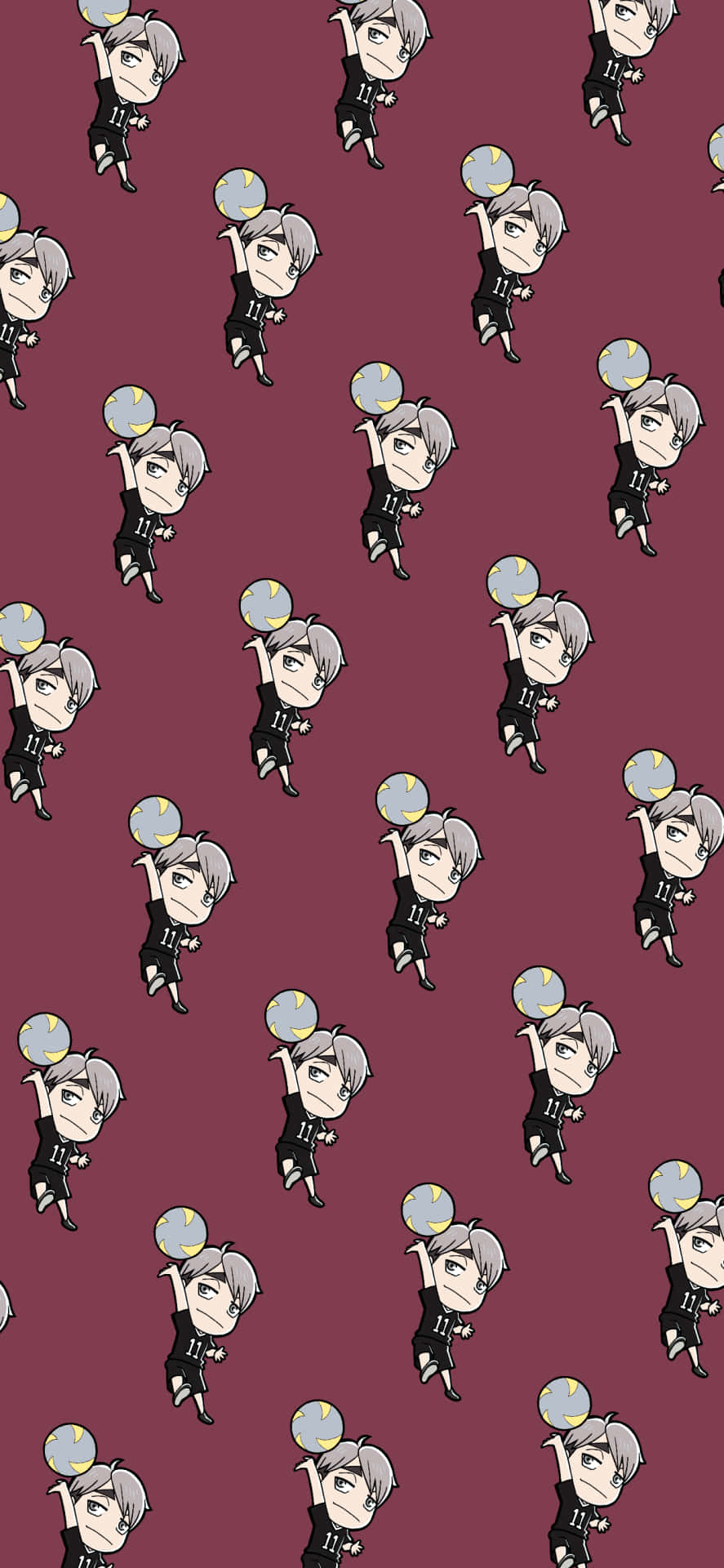 Sød Suna Rintarou Chibi Volleyball Mønster Wallpapers