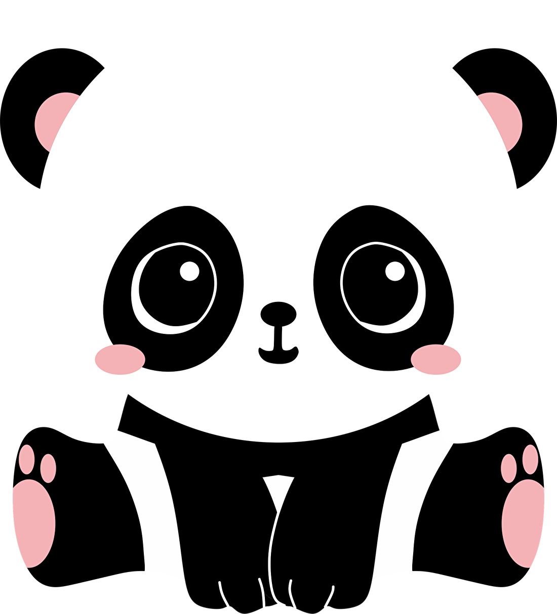 Sød tegneserie-panda Wallpapers