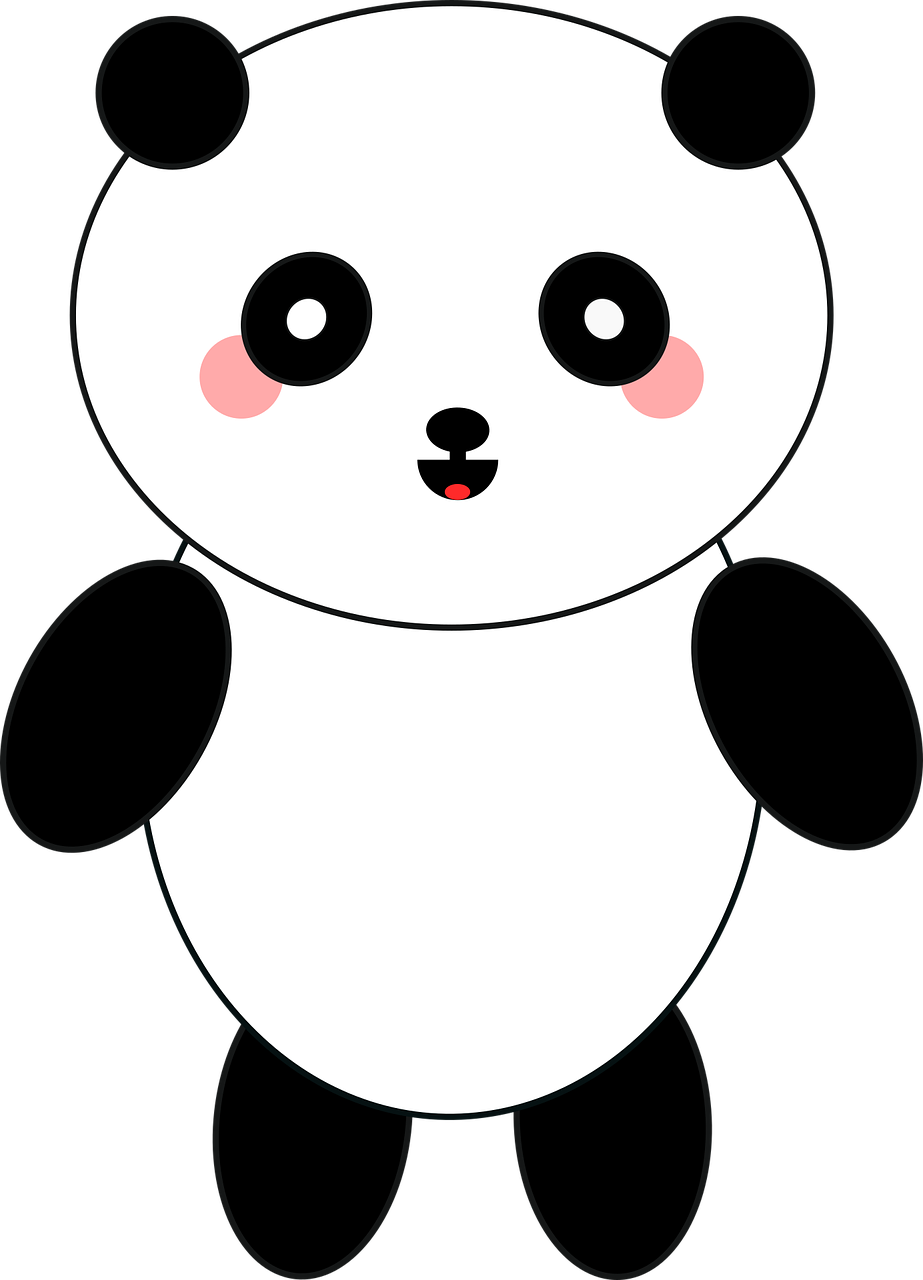 Sød tegneserie-panda Wallpapers