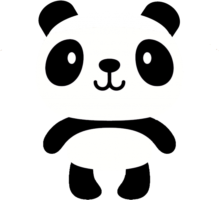 Sød tegneseriepanda Wallpapers