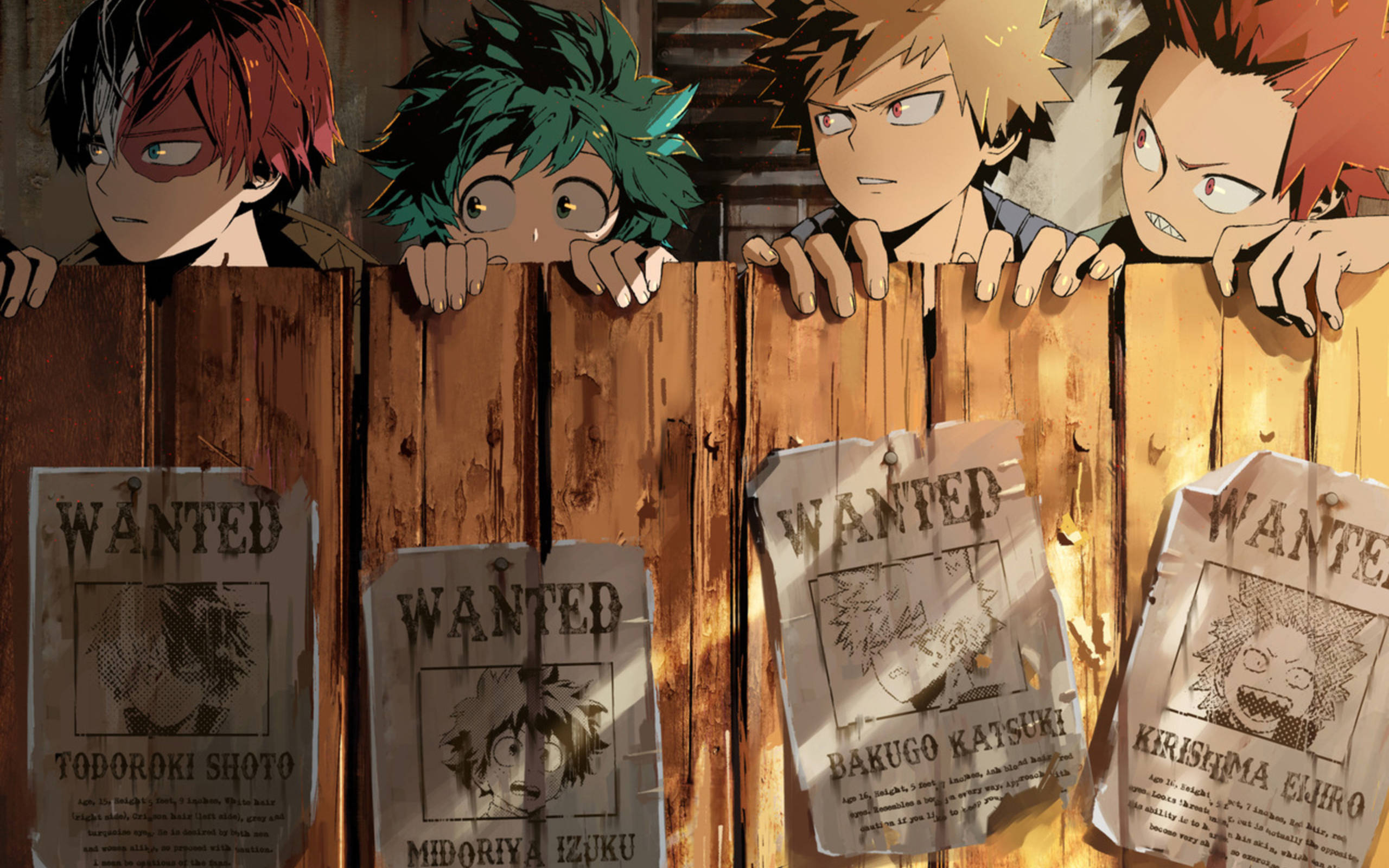 Sød Todoroki med venner Wallpapers