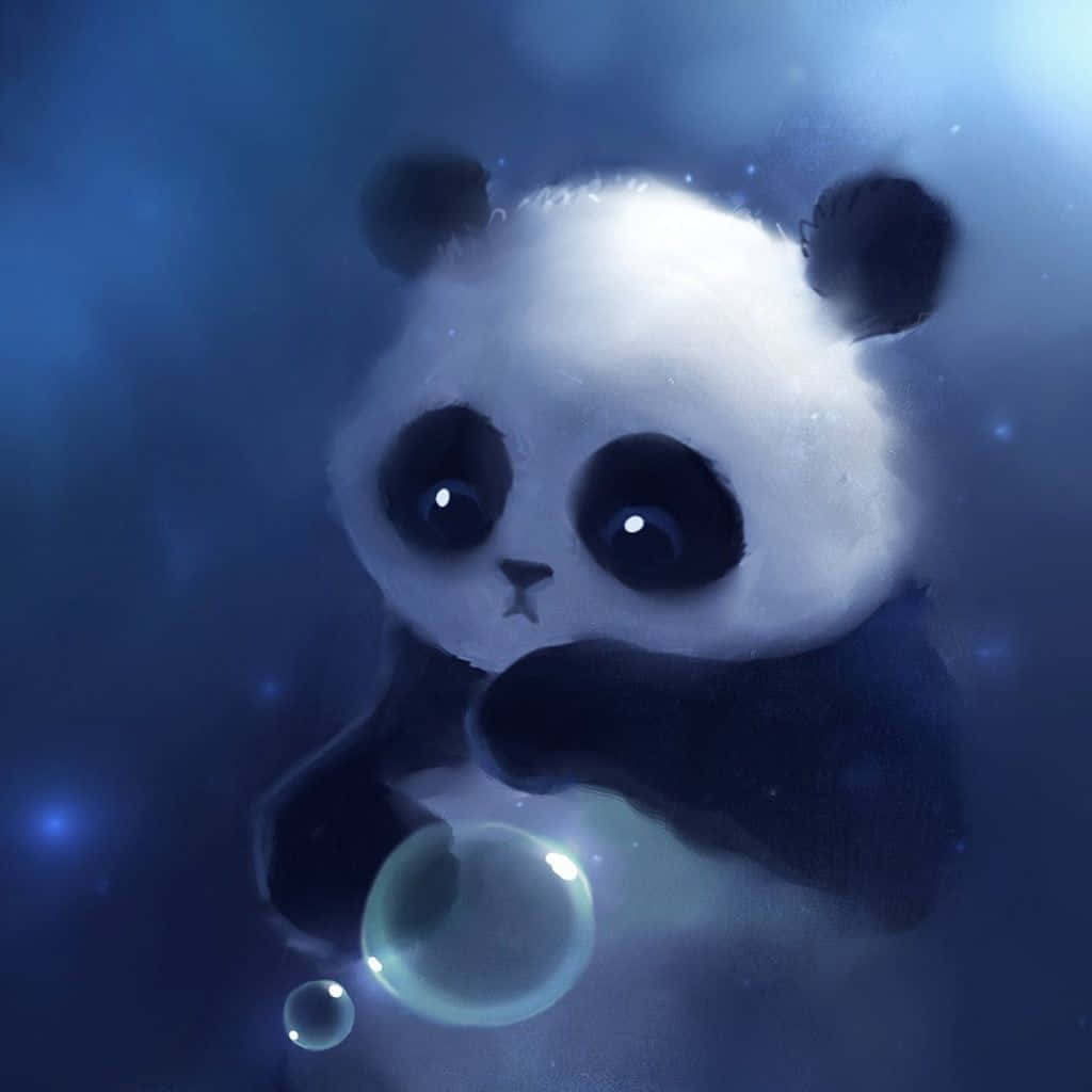 Sød Tumblr iPad Panda Digital Kunst Wallpapers
