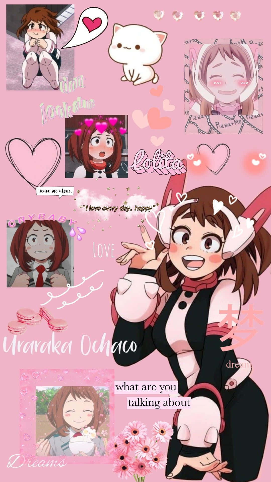 Sød Uraraka æstetisk mobilbaggrund Wallpapers