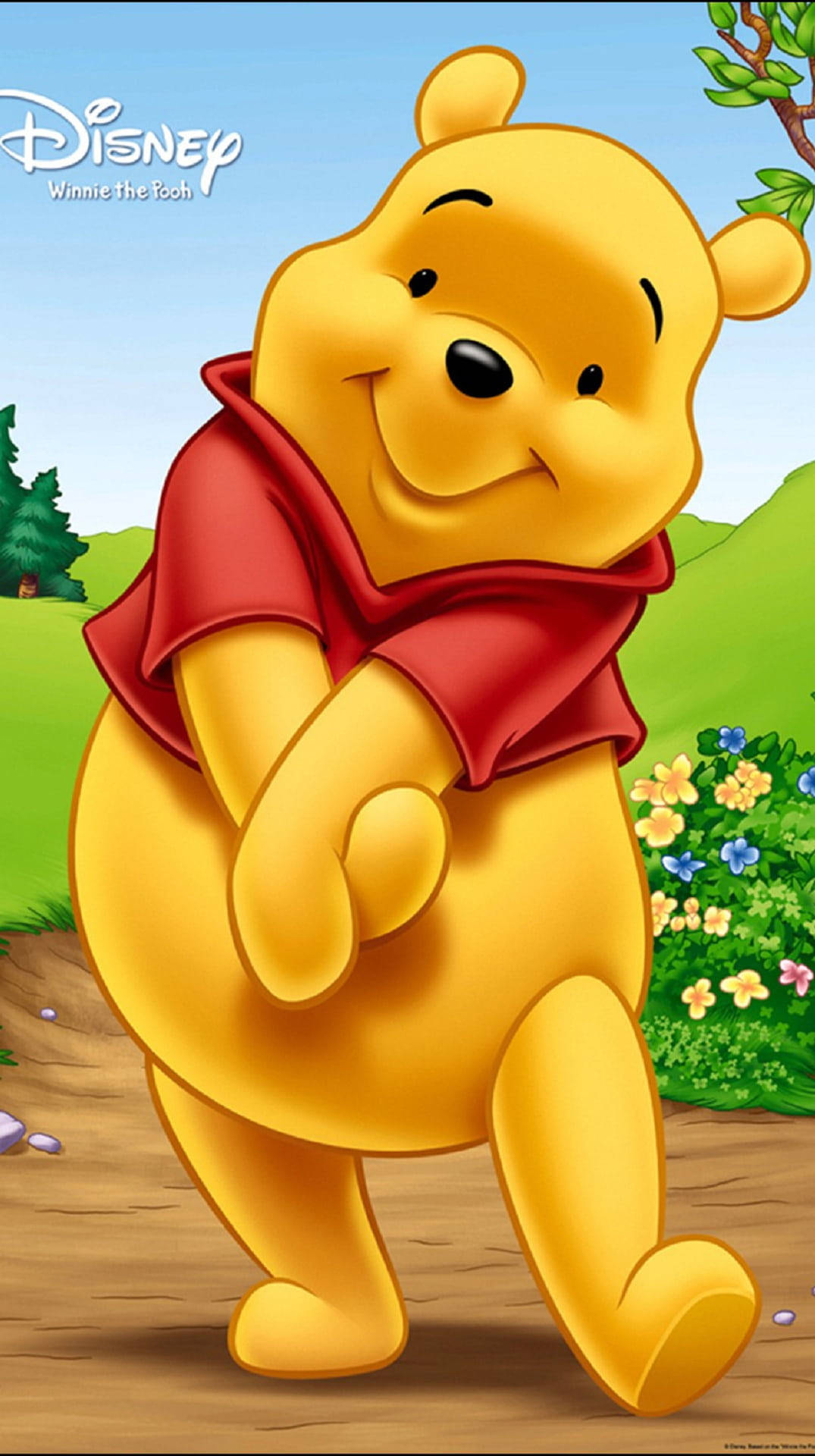 Sød Winnie The Pooh iPhone Disney Logo Wallpapers
