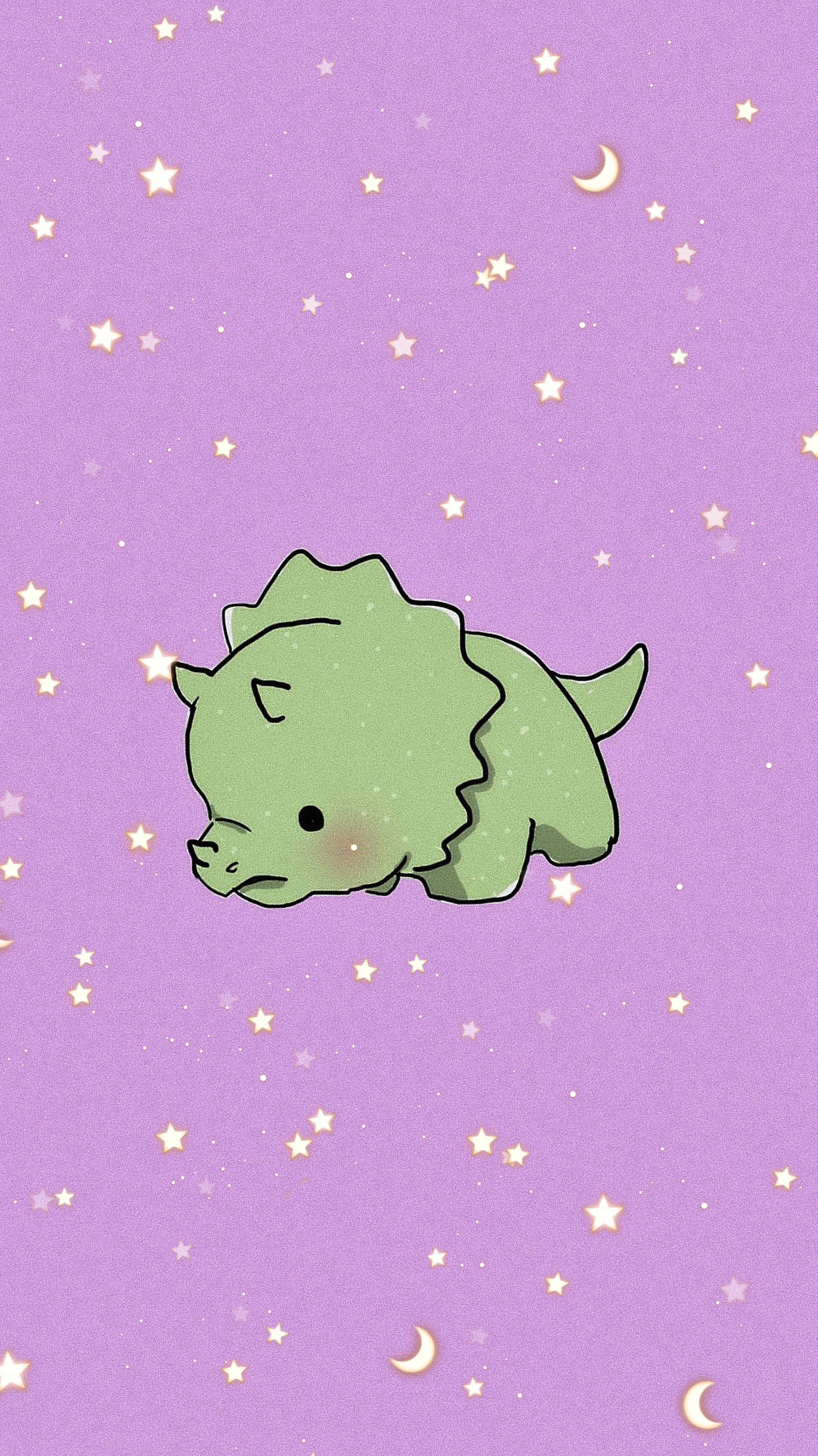 Søde dinosaurfigurer på en pastelbaggrund Wallpapers